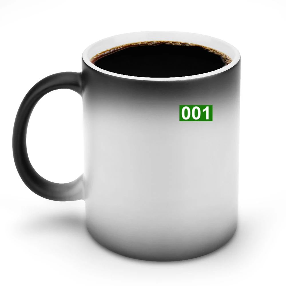 001 Squid Game Player Halloween Costume Discoloration Mug