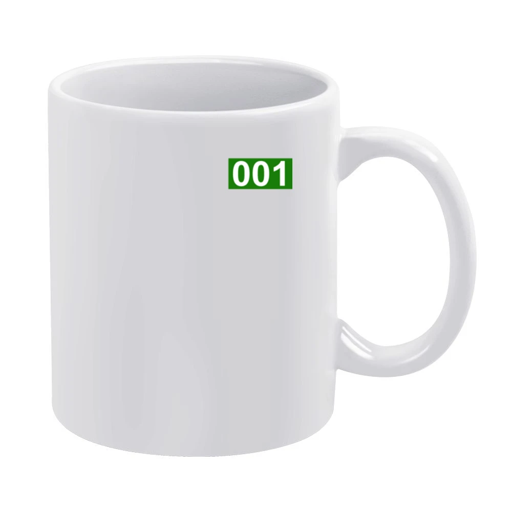 001 Squid Game Player Halloween Costume White Mug