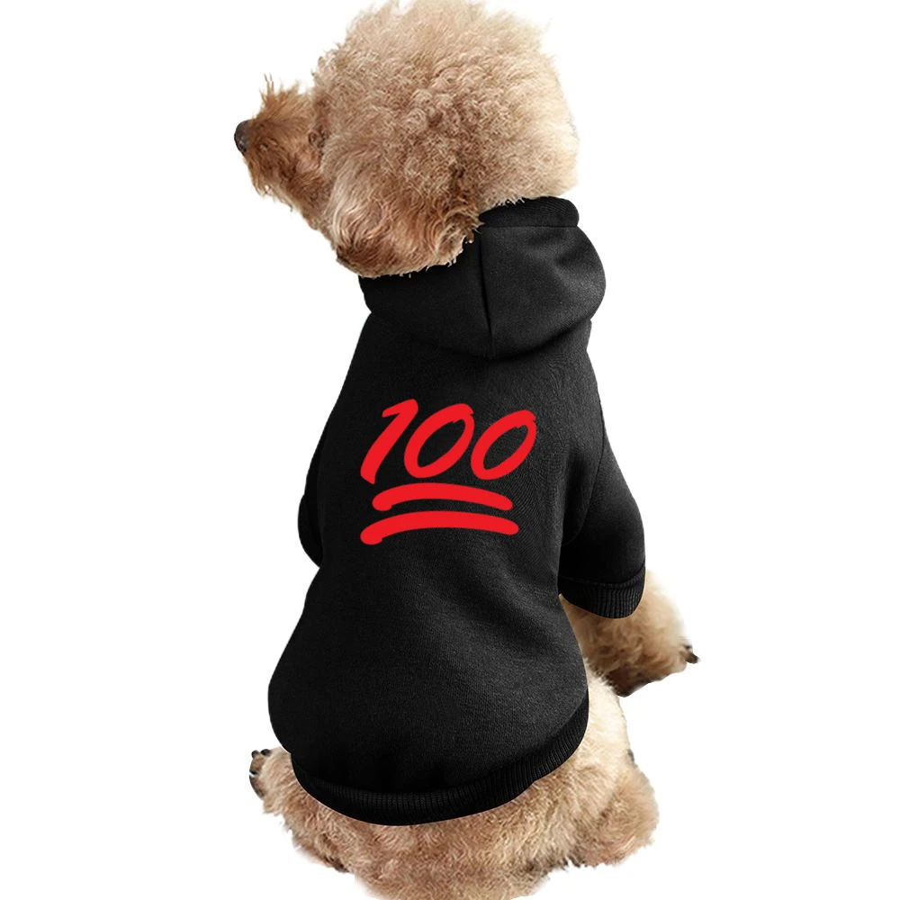 100 Emoji Perfect Score Fun Popular One Hundred Percent Graphic T Shir Pet Apparel Clothes