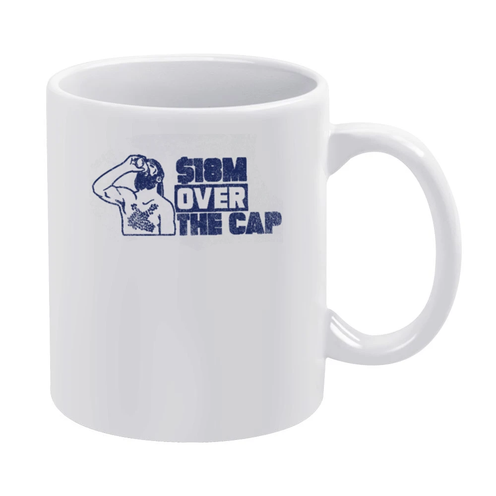 18 Million Over The Cap Nikita Kucherov 2021 Tampa Bay Hockey Graphic White Mug