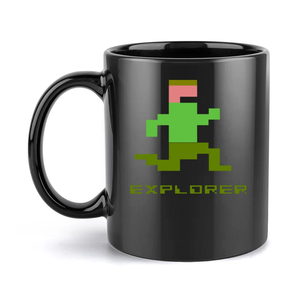 8 Bit Bombs Video Game Retro 80s Black Mug