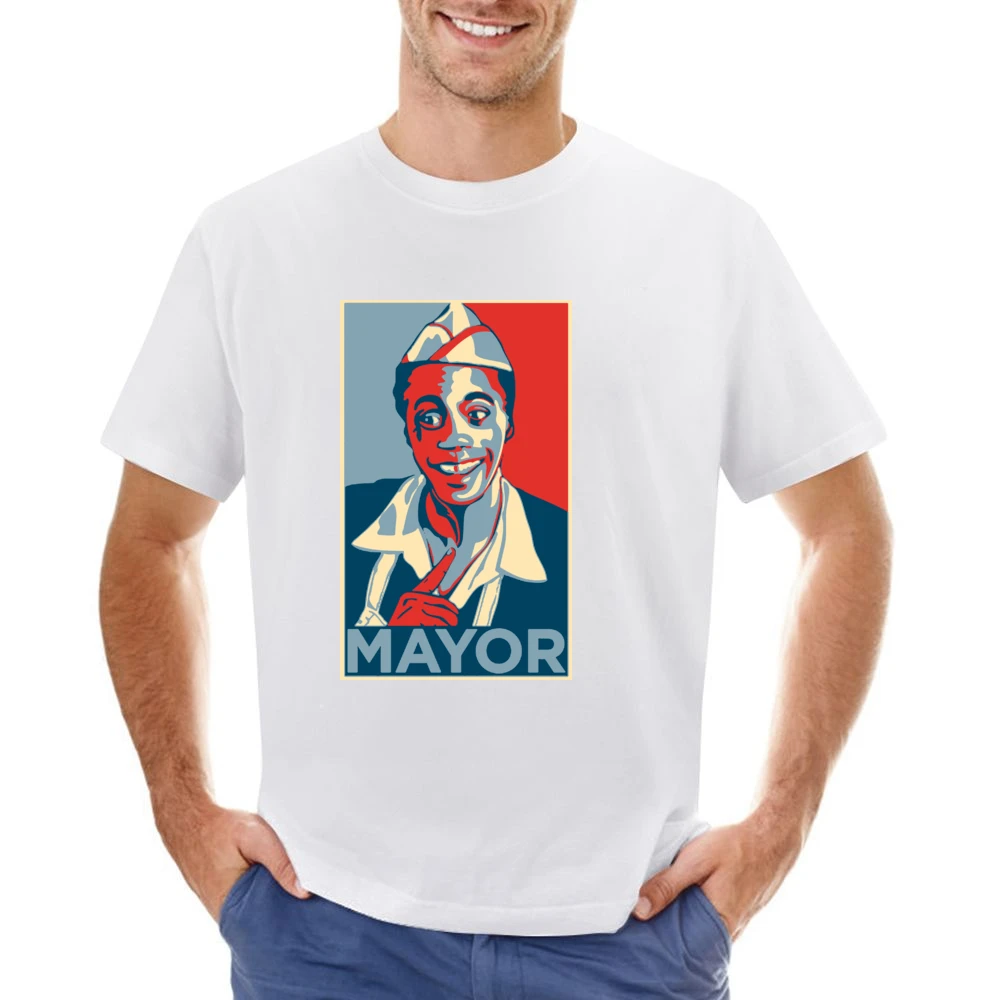 80's Classic -Back to the Future - Mayor Goldie Wilson Hope Asian Size Men T-Shirt