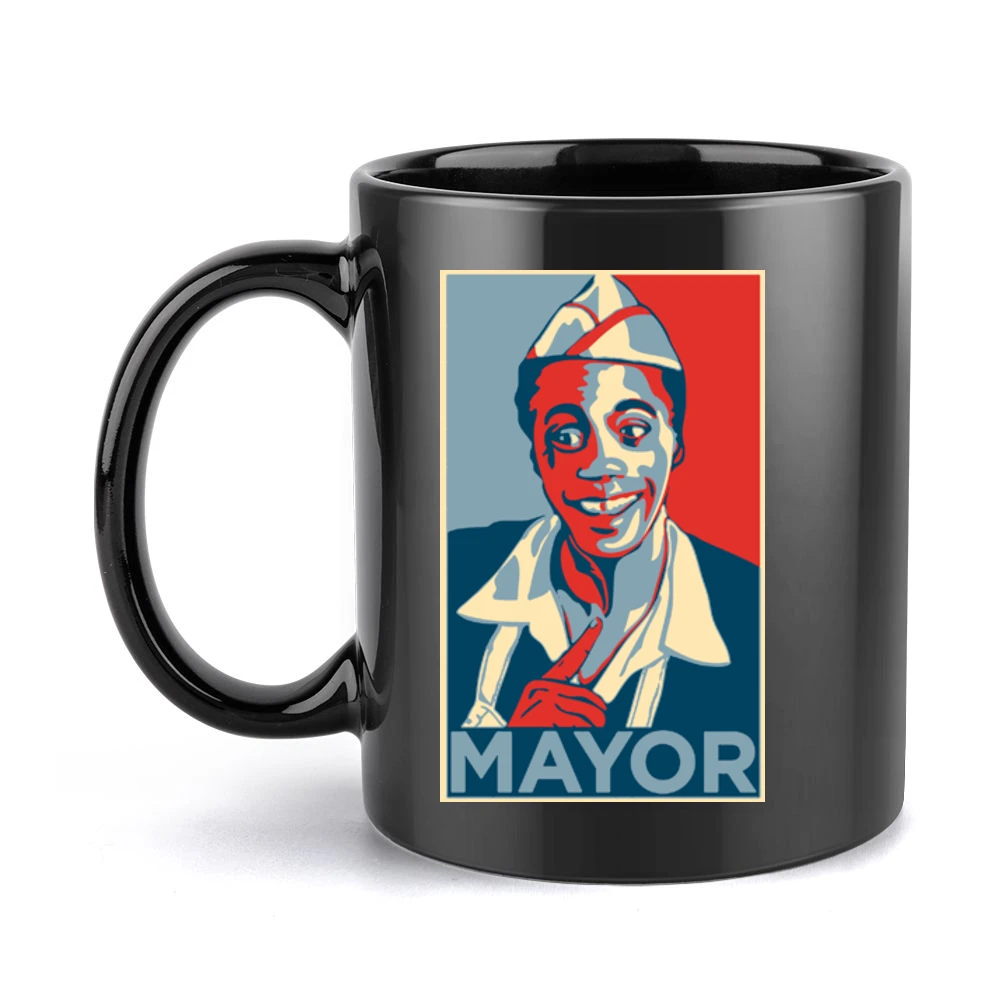 80's Classic -Back to the Future - Mayor Goldie Wilson Hope Black Mug