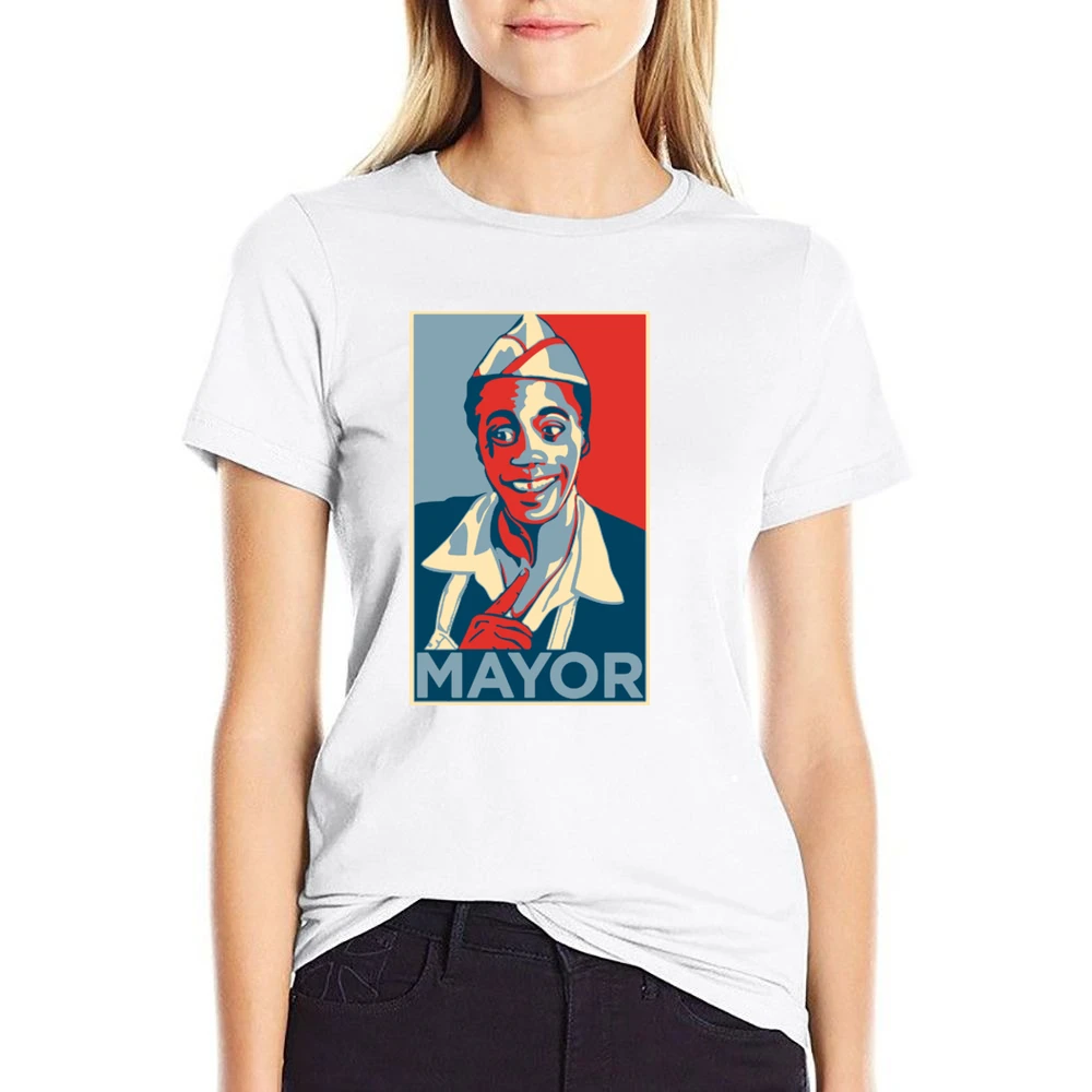 80's Classic -Back to the Future - Mayor Goldie Wilson Hope US Size Women Ladies T-shirt