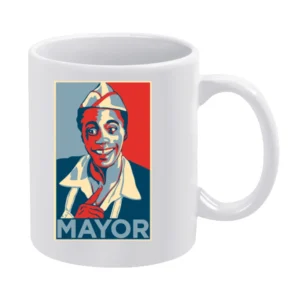 80's Classic -Back to the Future - Mayor Goldie Wilson Hope White Mug