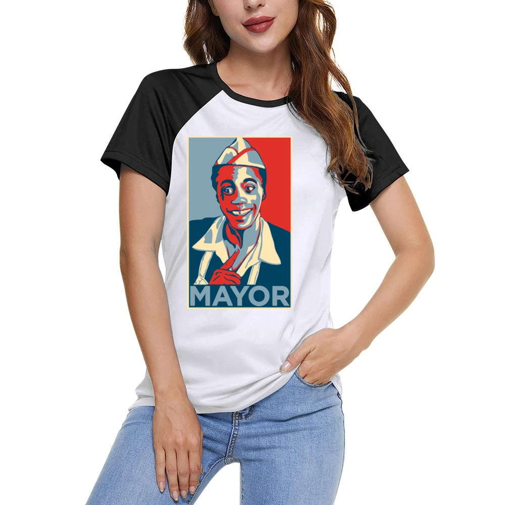 80's Classic -Back to the Future - Mayor Goldie Wilson Hope Women Ladies Short Sleeve T-Shirt