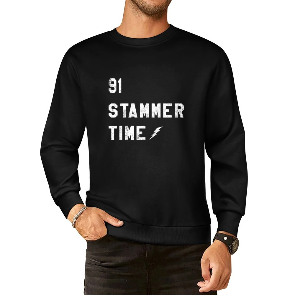 91 Stammer Time Tampa Bay Steven Stamkos Vintage Hockey Fan European Size Pullover Sweater