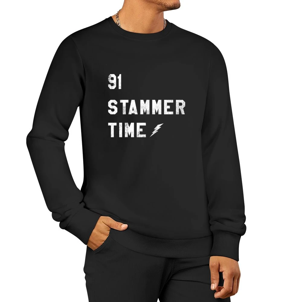 91 Stammer Time Tampa Bay Steven Stamkos Vintage Hockey Fan Men Pullover Sweatshirt