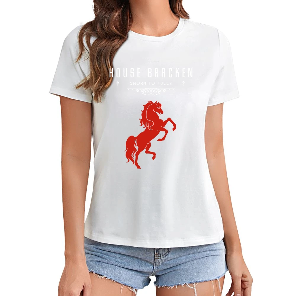 A Game Of Thrones House Bracken Asian Size Women Ladies T-shirt