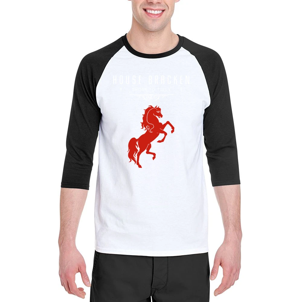 A Game Of Thrones House Bracken Men 3/4 Sleeve T-Shirt