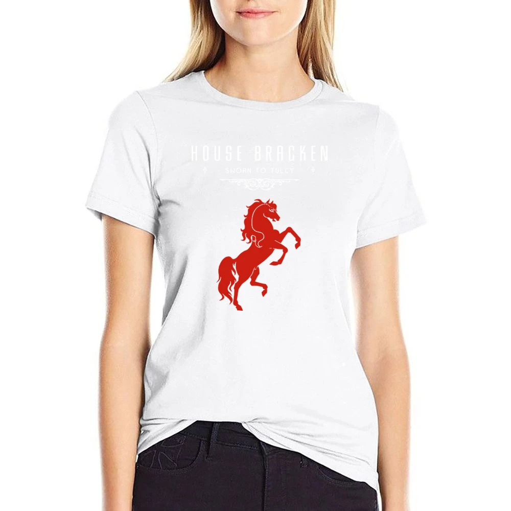 A Game Of Thrones House Bracken US Size Women Ladies T-shirt