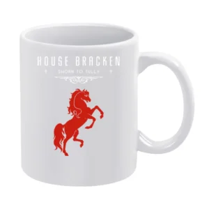 A Game Of Thrones House Bracken White Mug