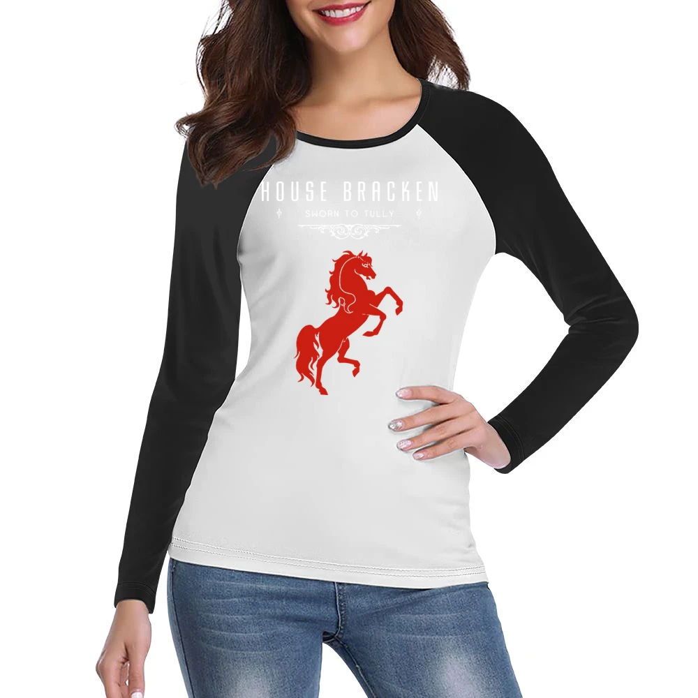 A Game Of Thrones House Bracken Women Ladies Long Sleeve T-Shirt