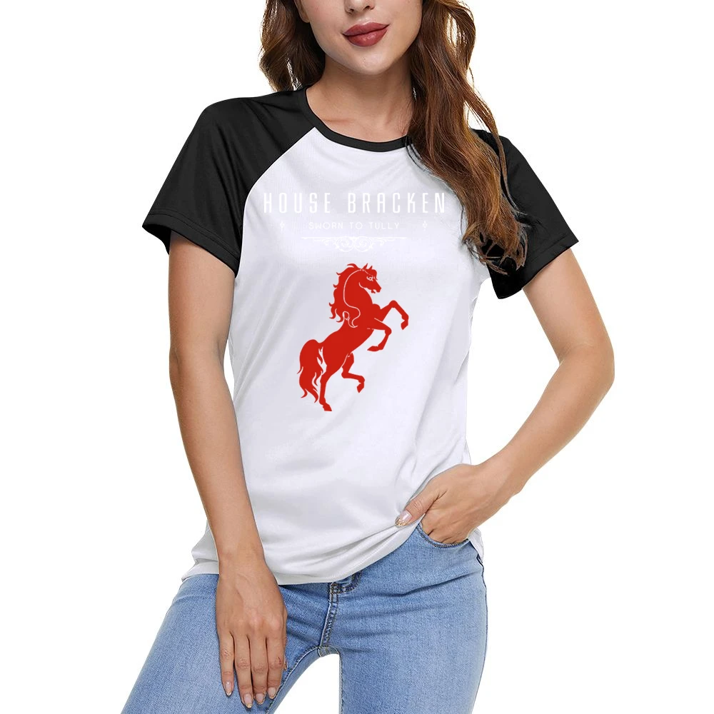 A Game Of Thrones House Bracken Women Ladies Short Sleeve T-Shirt