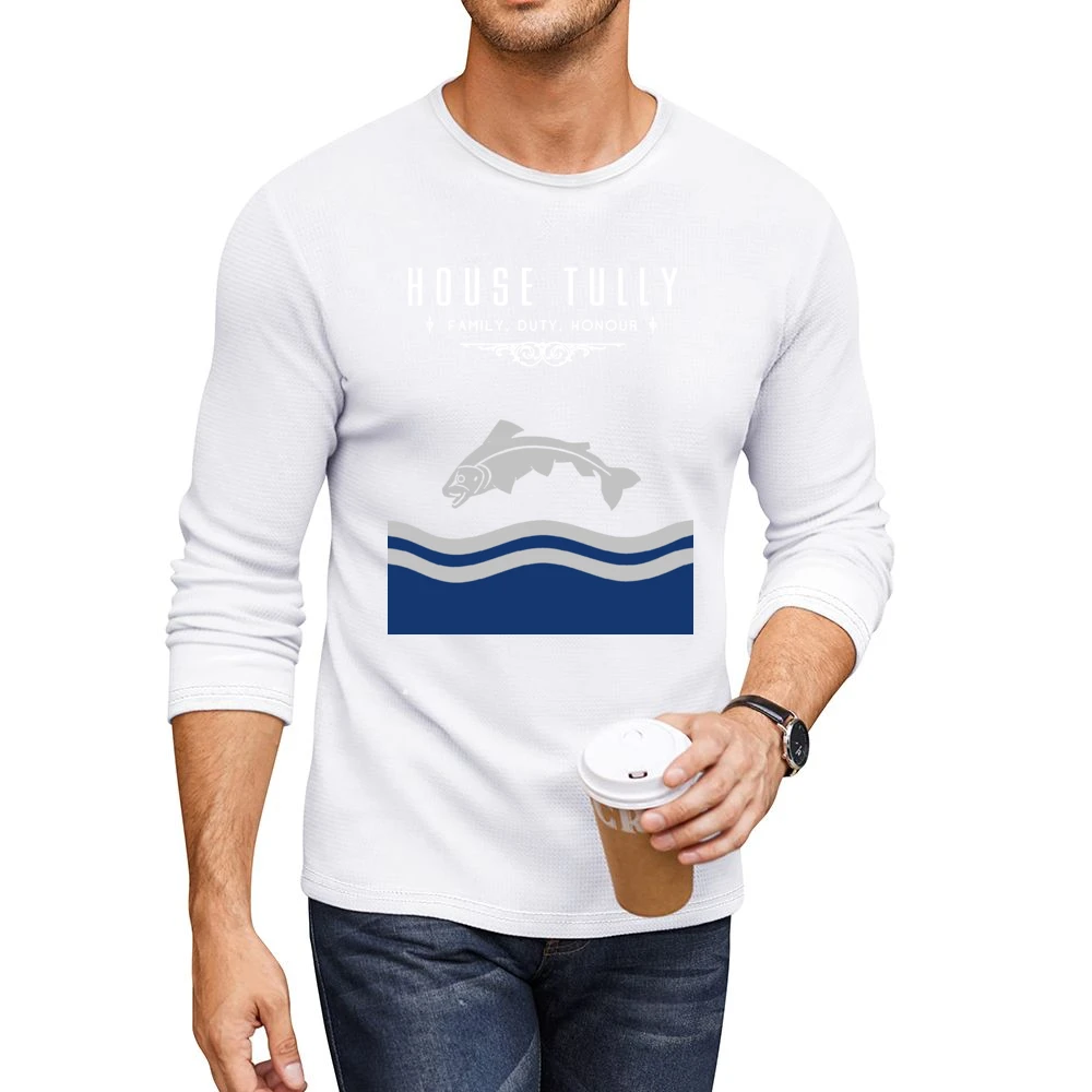 A Game Of Thrones House Tully Men CrewNeck Long Sleeve T-Shirt