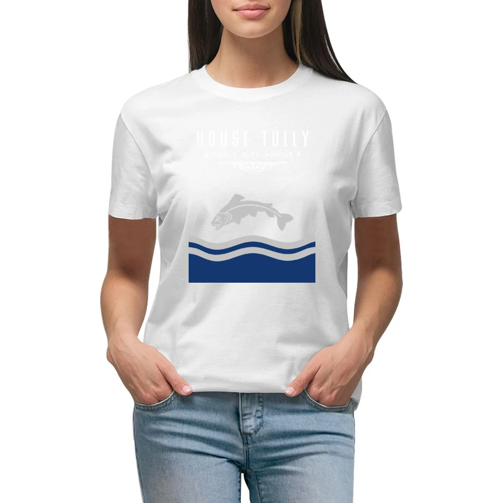 A Game Of Thrones House Tully Premium Women Ladies T-shirt