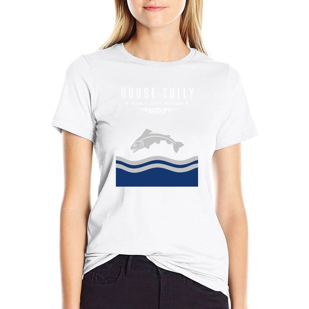 A Game Of Thrones House Tully US Size Women Ladies T-shirt