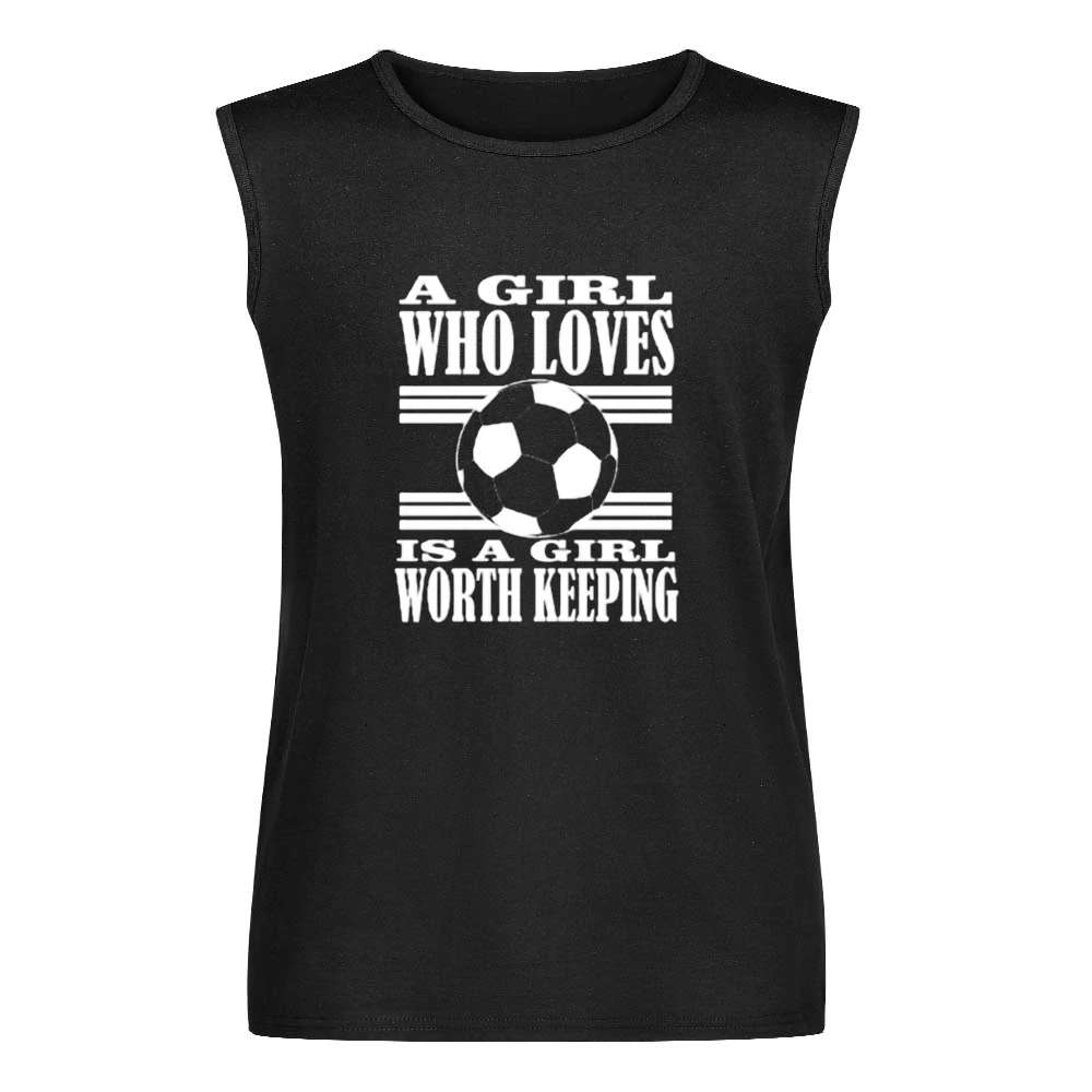 A Girl who love soccer Men Sleeveless T-Shirt