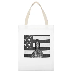 ASAP Rocky USA Tshirt White Canvas Tote Shopping Bag