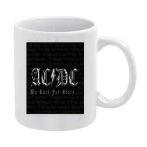 Ac Dc Tshirt White Mug