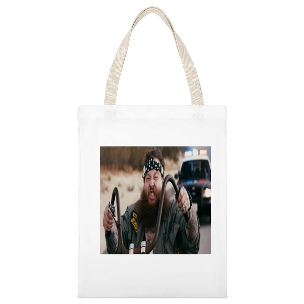 Action Bronson Easy Rider Tshirt White Canvas Tote Shopping Bag