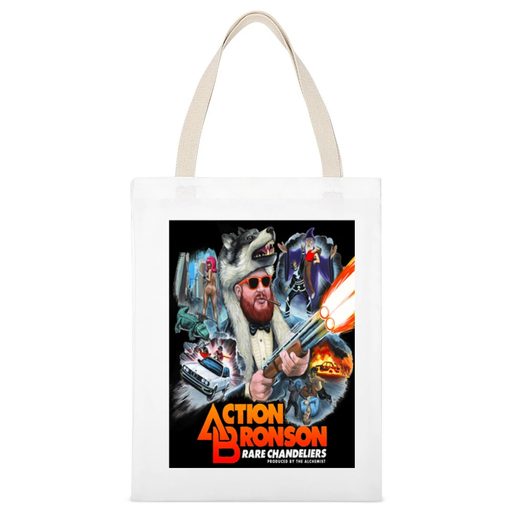Action Bronson White Canvas Tote Shopping Bag