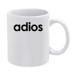 Adios Fun Cool Popular Sports Parody Graphic White Mug