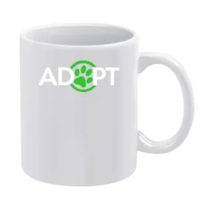 Adopt Fun Dog Cat Lover Kate Upton Rescue White Mug