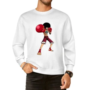 Afro Monkey D Luffy European Size Pullover Sweater