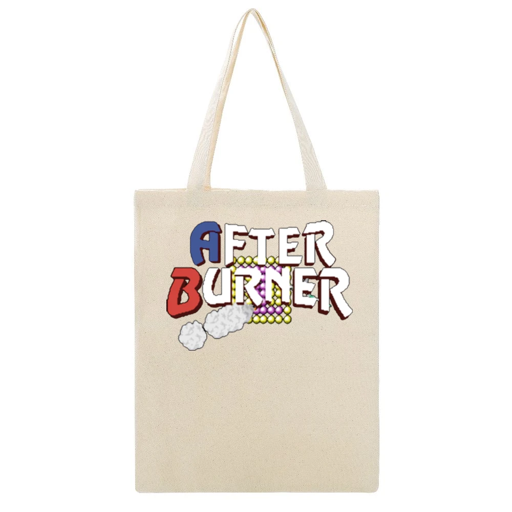 Afterburner Video Game Retro 80s Beige Canvas Tote Shopping Bag