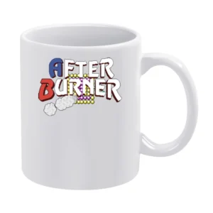 Afterburner Video Game Retro 80s White Mug
