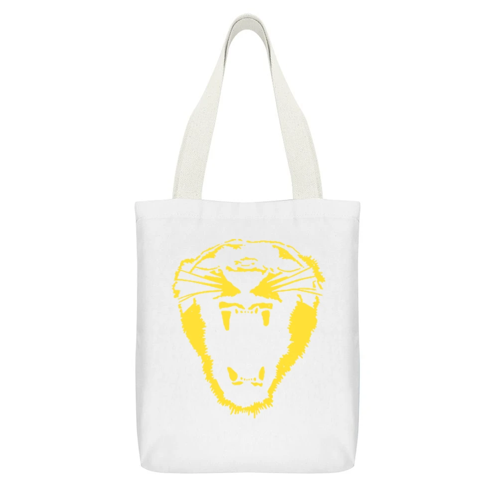 Against Me Punk Rock Retro White Canvas Tote Shopping Bag With Interior Pocket