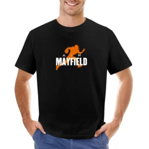 Air Baker Mayfield Cleveland Football Fan Parody Asian Size Men T-Shirt