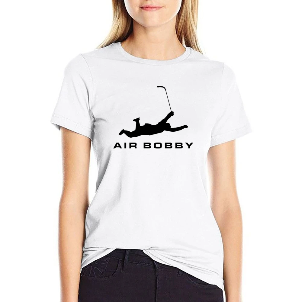 Air Bobby Orr Funny Boston Bruins Hockey Legend Sports US Size Women Ladies T-shirt