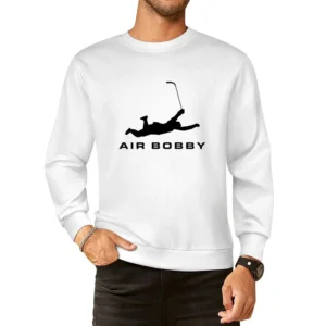 Air Bobby Orr Funny Boston Bruins Hockey Legend Sports Yellow European Size Pullover Sweater