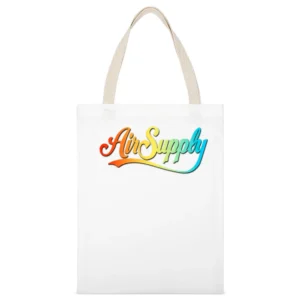 Air Supply 80's Band White Canvas Tote Shopping Bag