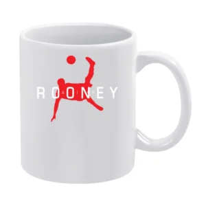 Air Wayne Rooney Funny Manchester United Soccer Sports White Mug