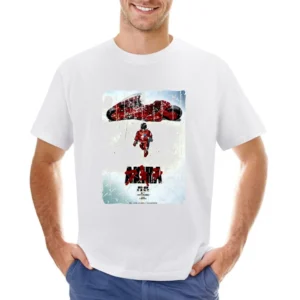 Akira Movie Poster Retro Aged Look Asian Size Men T-Shirt