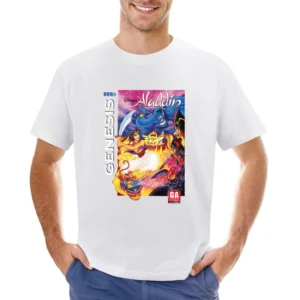 Aladdin Sega Genesis Old School Retro Video Game Fan Distressed T Shir Asian Size Men T-Shirt