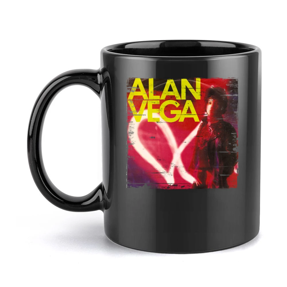 Alan Vega Alan Vega Album Cover Distressed Image Black Mug