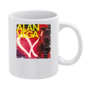 Alan Vega Alan Vega Album Cover Distressed Image White Mug
