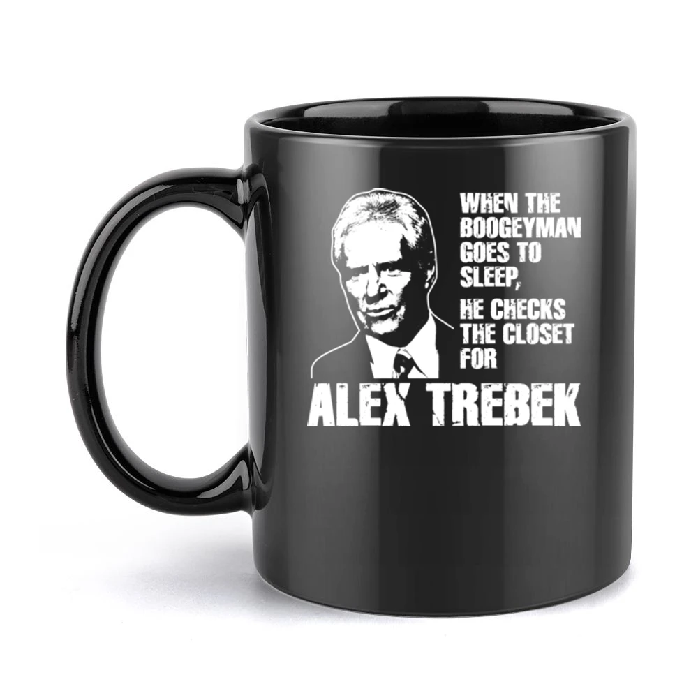 Alex Trebek Boogeyman Black Mug