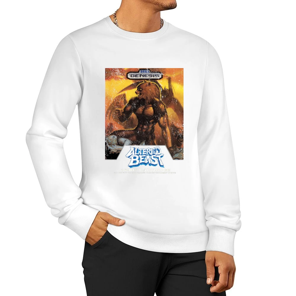 Altered Beast Sega Genesis Old School Retro Video Game Fan Distressed Men Pullover Sweatshirt