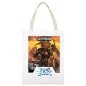 Altered Beast Sega Genesis Old School Retro Video Game Fan Distressed White Canvas Tote Shopping Bag