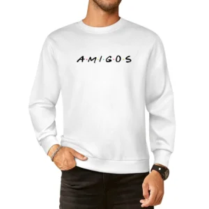 Amigos Fun Cool Spanish Friends Popular Tv Show Sitcom Graphic Tee Shi European Size Pullover Sweater