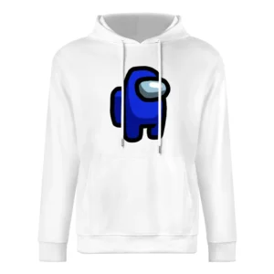 Among Us Blue Character Fun Video Game Fan European Size Men Hoodie