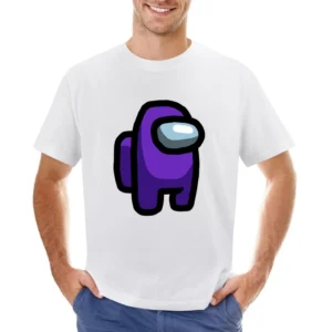 Among Us Purple Character Fun Video Game Fan Asian Size Men T-Shirt