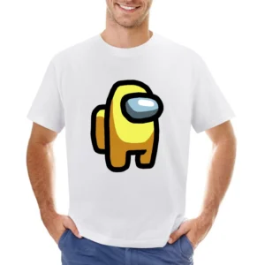 Among Us Yellow Character Fun Video Game Fan Asian Size Men T-Shirt