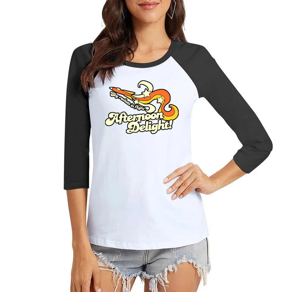 Anchorman Afternoon Delight Women Ladies 3-4 Sleeve T-Shirt