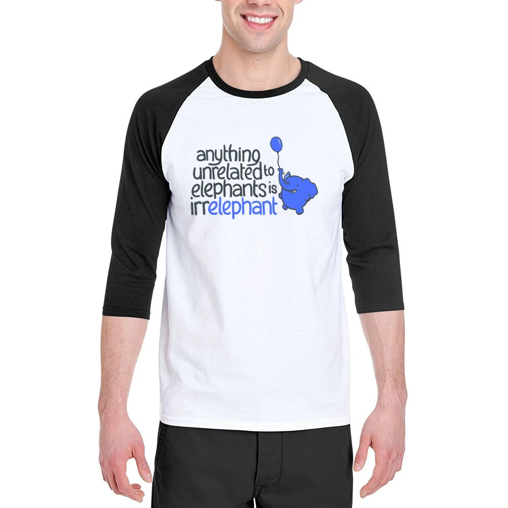 Anything unrelated to elephant Men 3/4 Sleeve T-Shirt